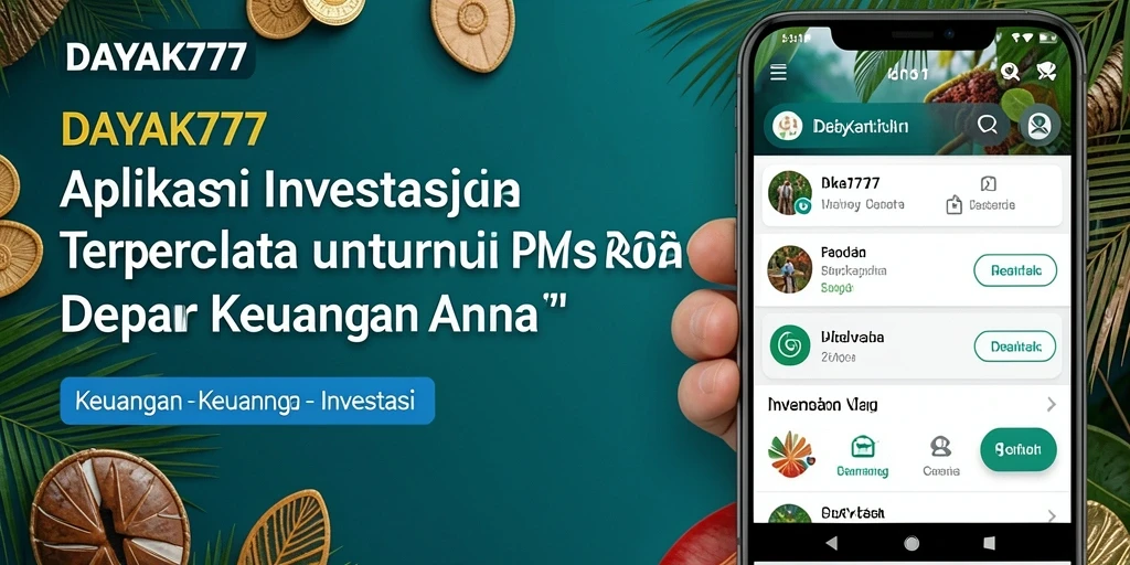 Antarmuka utama DAYAK777 menampilkan dashboard investasi yang intuitif.