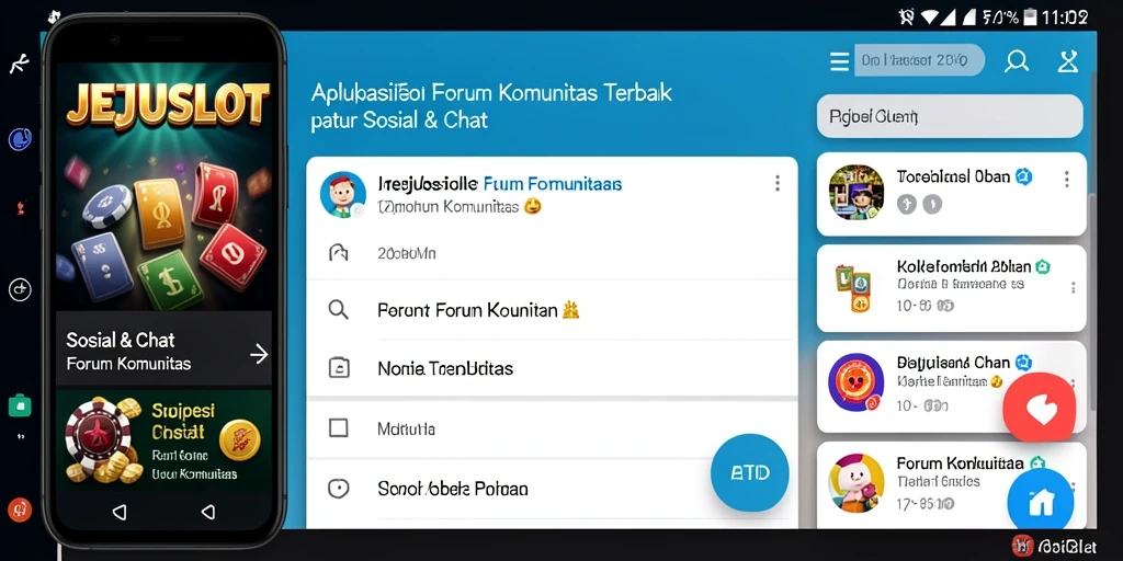 Tampilan antarmuka Forum Komunitas JEJUSLOT yang interaktif.