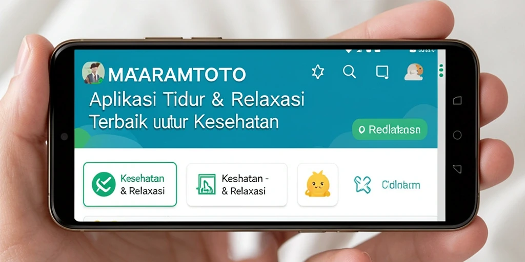 Antarmuka MATARAMTOTO yang menenangkan untuk Tidur & Relaksasi.