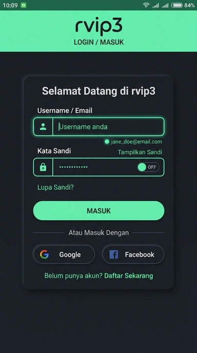 Panduan Masuk Akun rvip3 untuk Pengguna Android